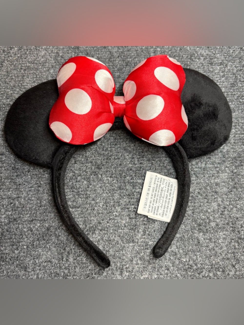 Disney white & Red Plush Ear Headband